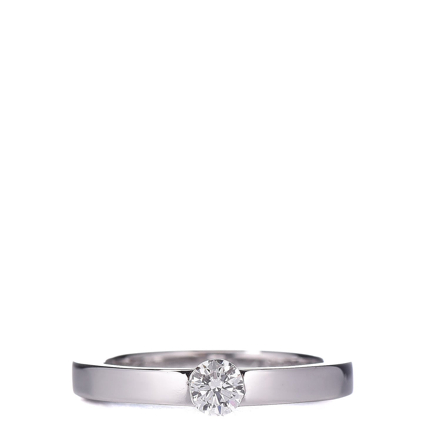 Cartier 18K White Gold Diamond Date With Ring 48 4.5 1 of 7
