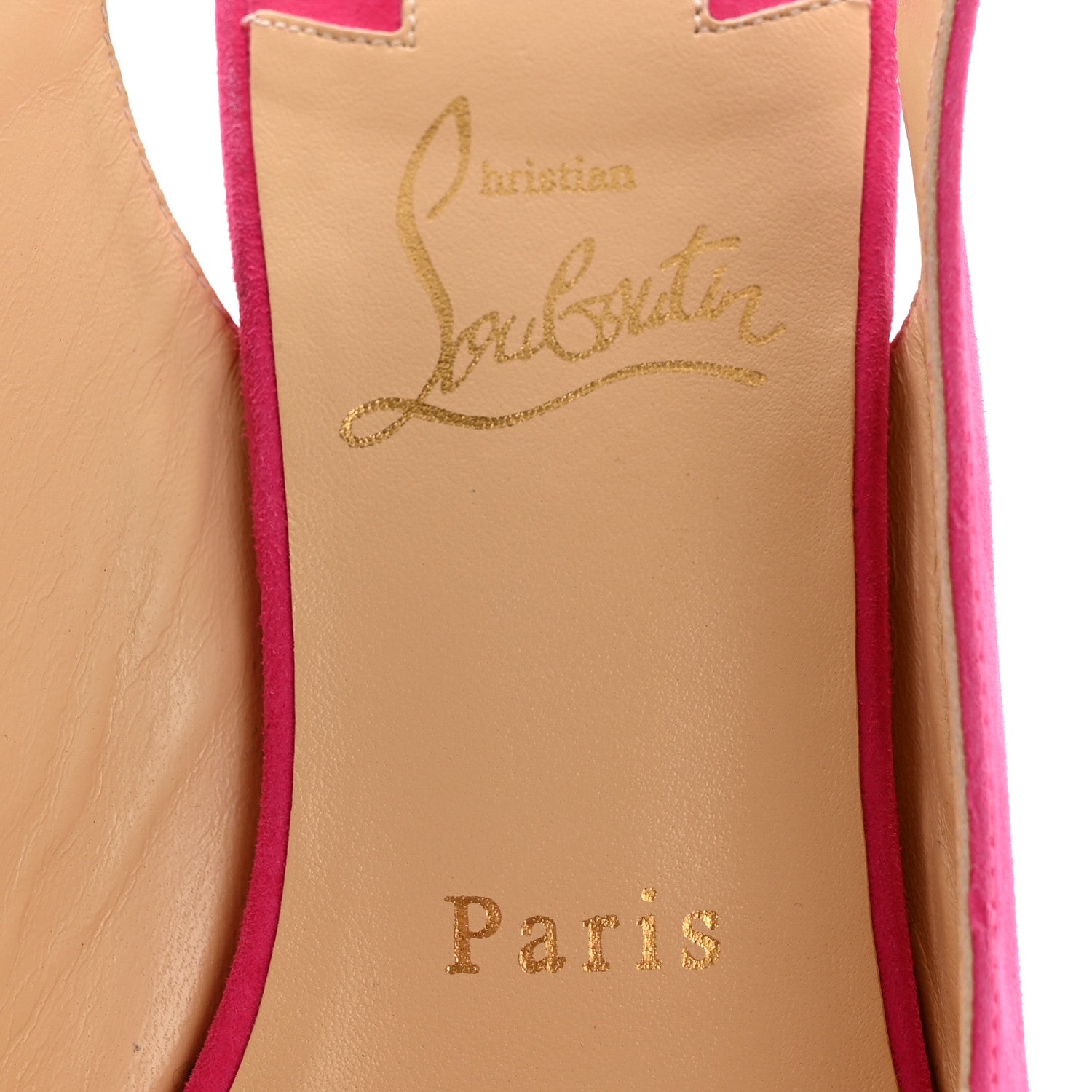 Christian Louboutin Suede Cork Reine De Liege 120 Wedges 38 Pinup 8 of 9