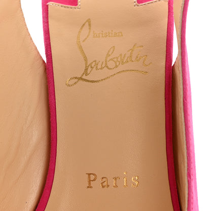 Christian Louboutin Suede Cork Reine De Liege 120 Wedges 38 Pinup 8 of 9