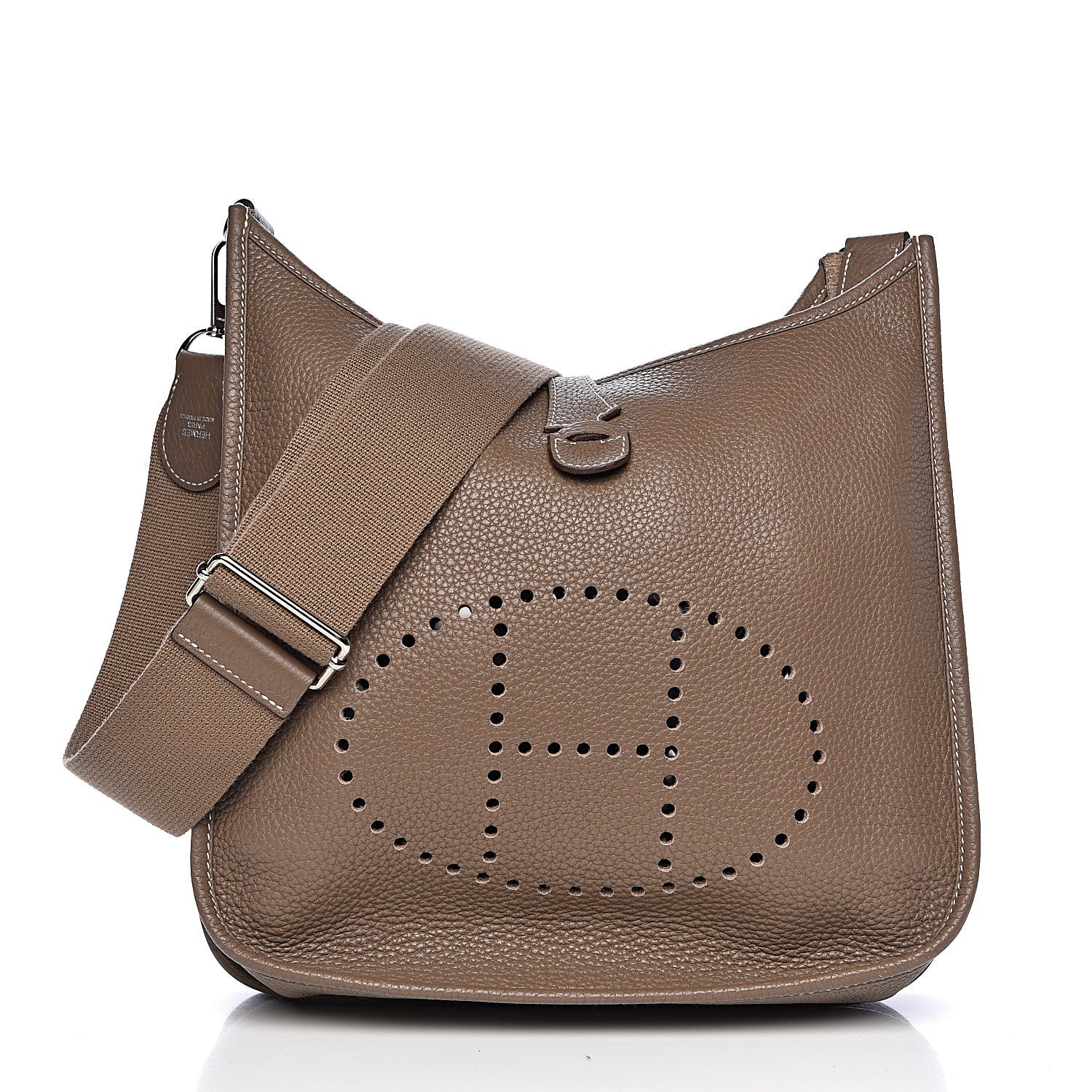 Hermes Taurillon Clemence Evelyne III PM Etoupe 1 of 11