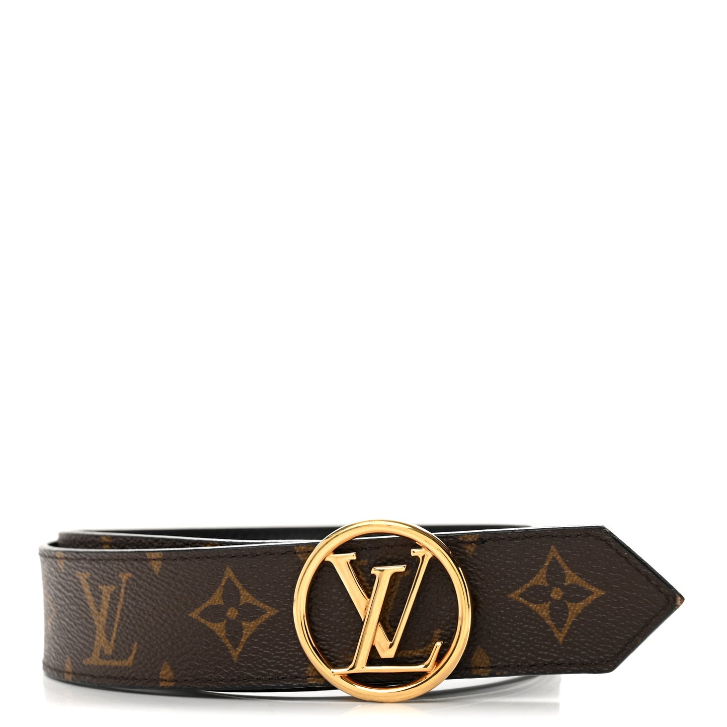 Monogram Epi 35mm LV Circle Reversible Belt 90 36 Black