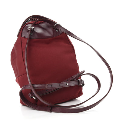 Stella McCartney Nylon Eco Alter Nappa Mini Falabella GO Backpack Burgundy 3 of 9