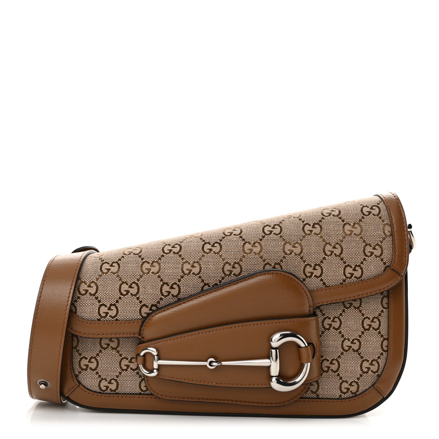 Gucci Monogram Small Horsebit 1955 Asymmetric Shoulder Bag 1 of 13