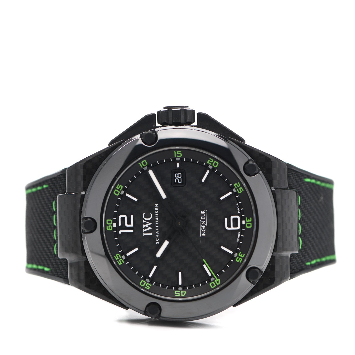 IWC Black Carbon Rubber 46mm Ingenieur Automatic Watch Black IW322404 2 of 5