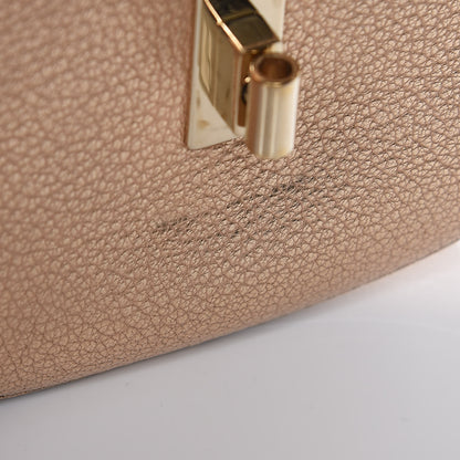 Chloe Metallic Grained Goatskin Nano Drew Shoulder Bag Abstract Gold 13 of 14