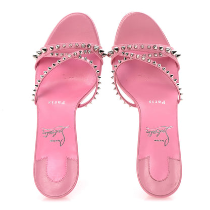 Christian Louboutin Kid Tatooska Spikes 85 Sandals 37.5 Calipso 2 of 9