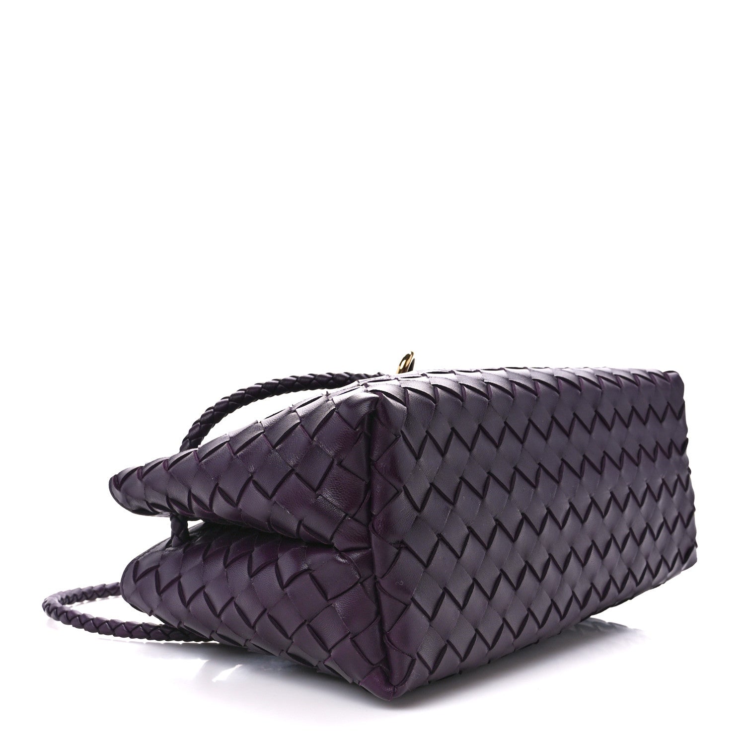 Bottega Veneta Nappa Intrecciato Small East West Andiamo Shoulder Bag Dark Mystic 4 of 12