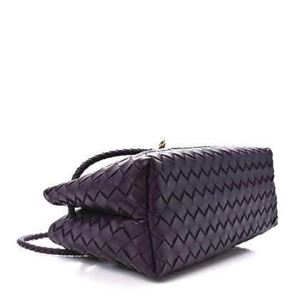 Bottega Veneta Nappa Intrecciato Small East West Andiamo Shoulder Bag Dark Mystic 4 of 12