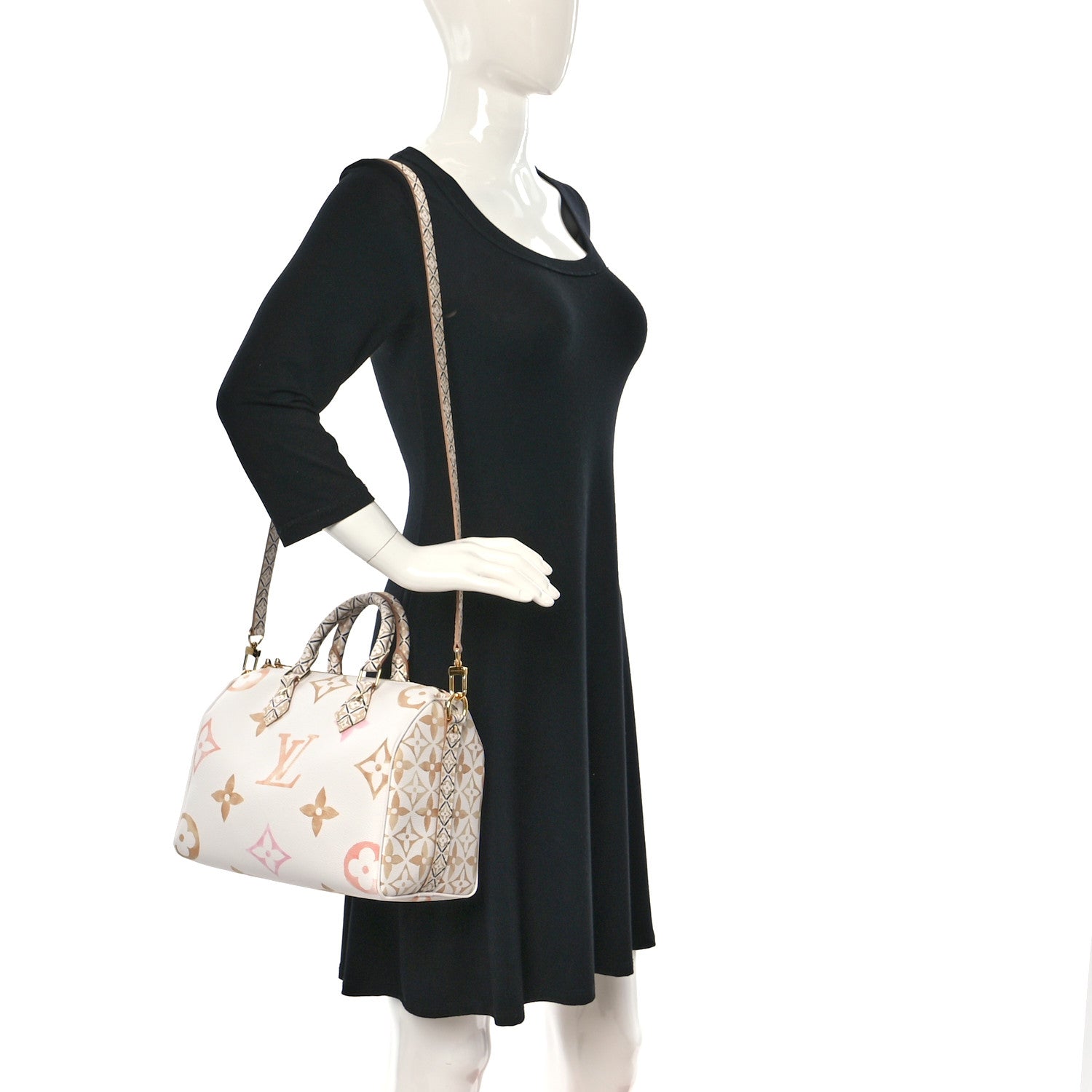 Louis Vuitton Monogram Giant By The Pool 2.0 Speedy Bandouliere 25 Beige 2 of 8