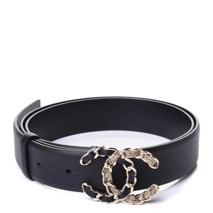 Chanel Calfskin CC Chain Belt 90 36 Black 1 of 4
