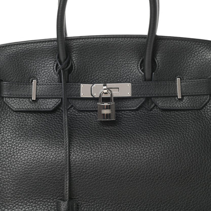 Hermes Taurillon Clemence Birkin 30 Black 8 of 10