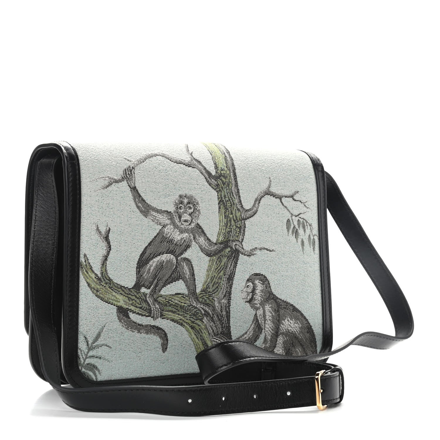 小物 BURBERRY Burberry Jacquard Monkey Medium TB Bag Black 967551