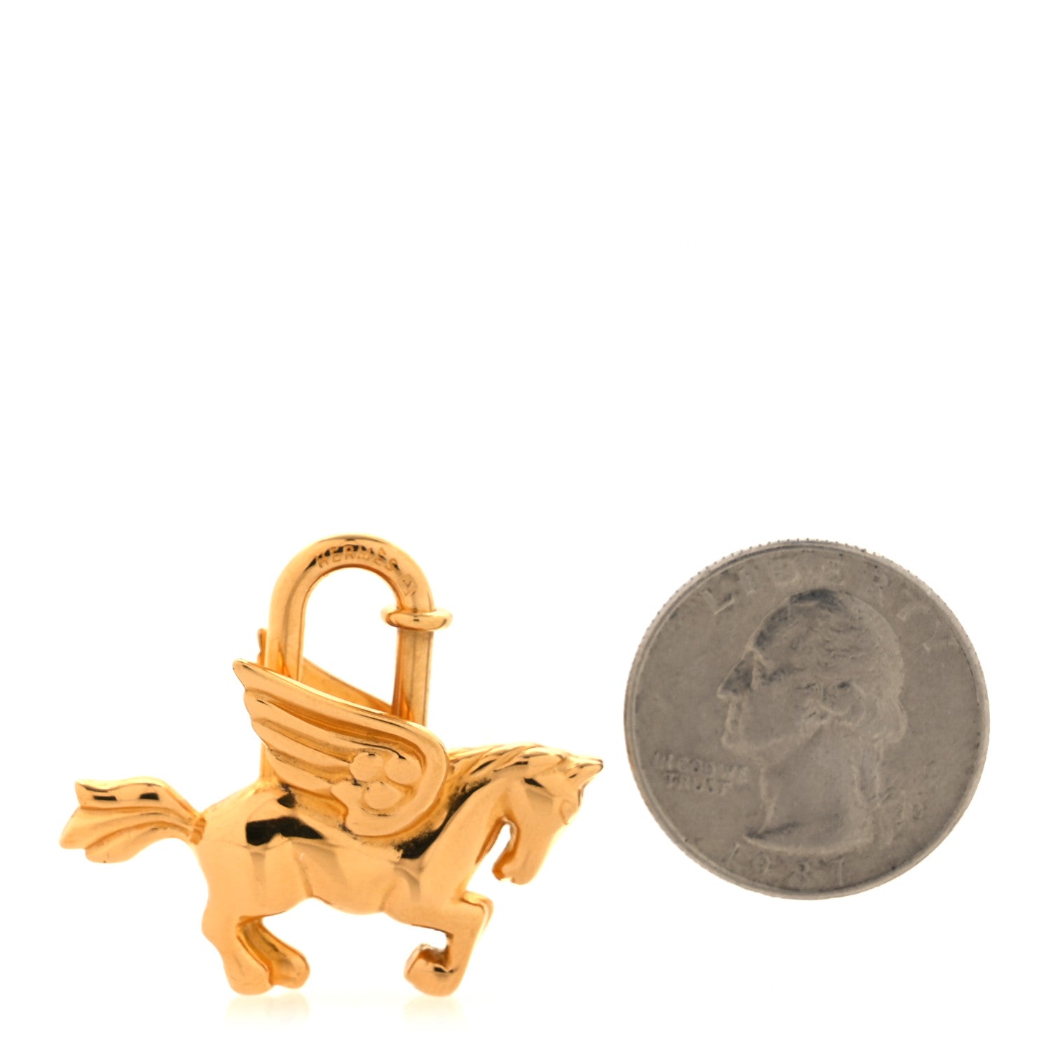 Hermes Pegasus Cadena Lock Gold 2 of 4