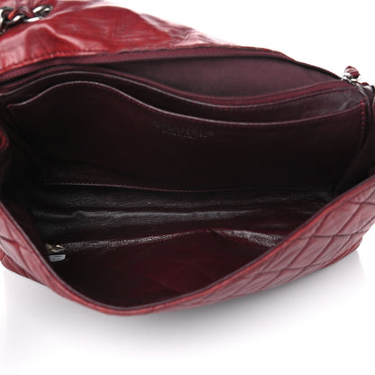 Chanel Lambskin Quilted Jumbo Single Flap Dark Red 4 of 17