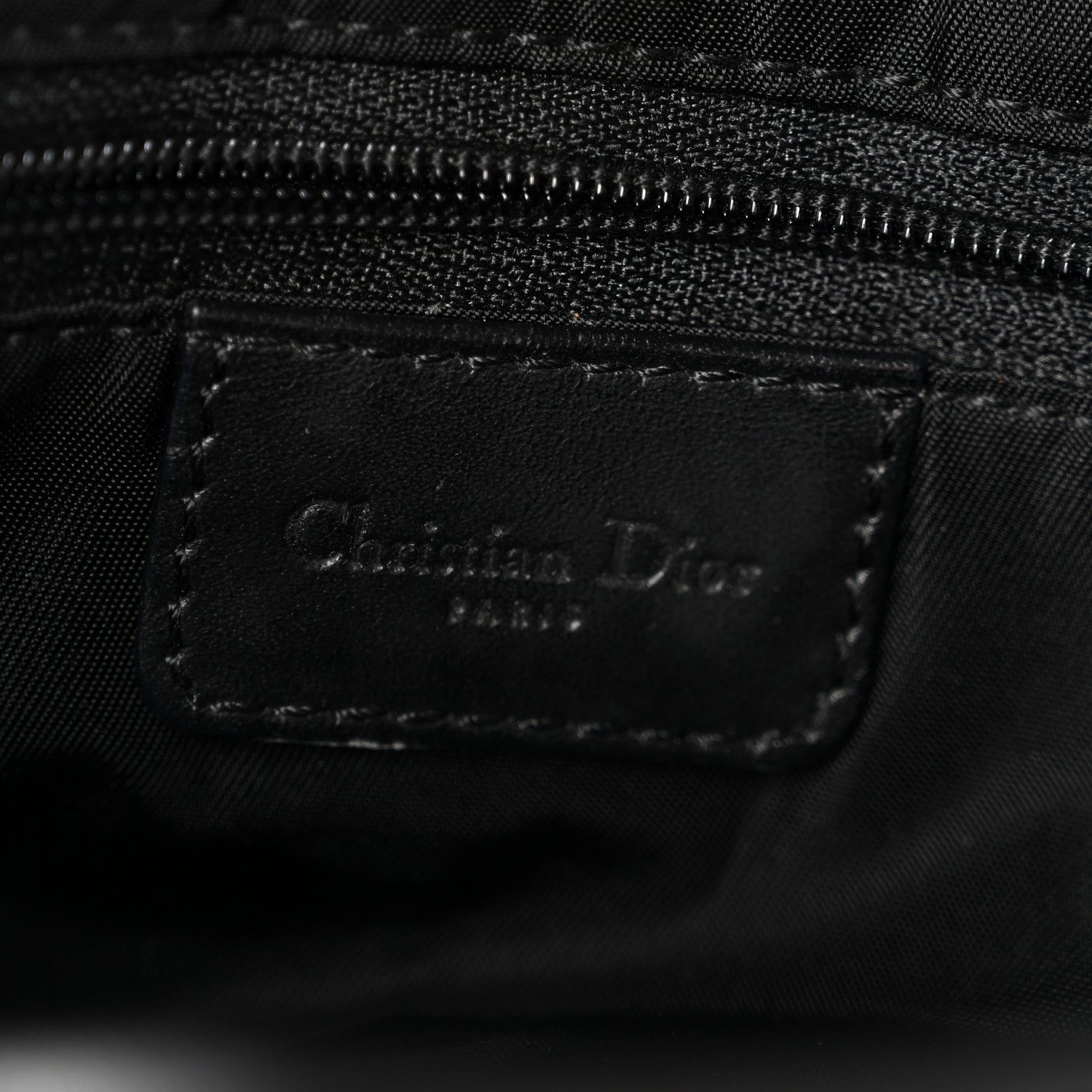 Christian Dior Monogram Saddle Bag Black 6 of 15