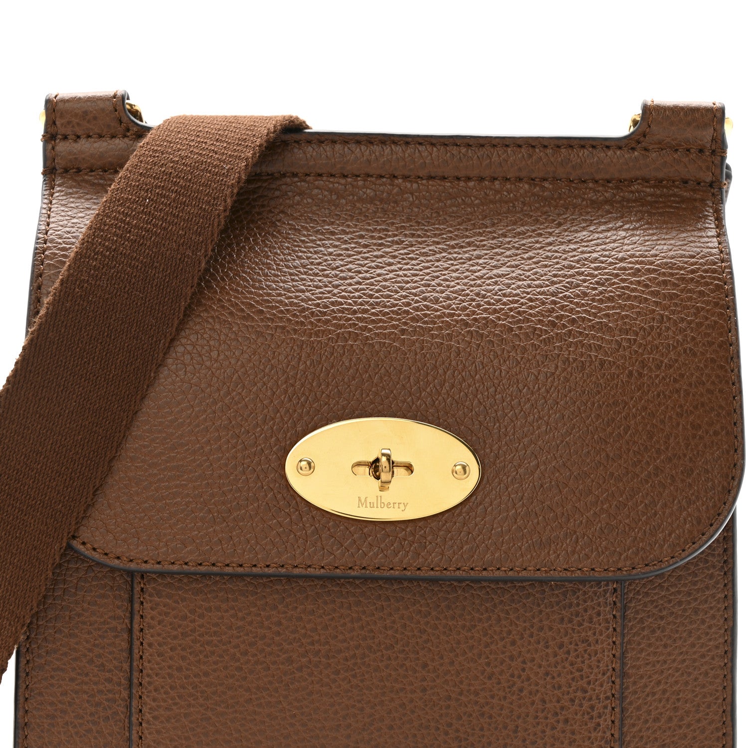 Mulberry Grain Calfskin Small New Antony Messenger Crossbody Oak 8 of 12