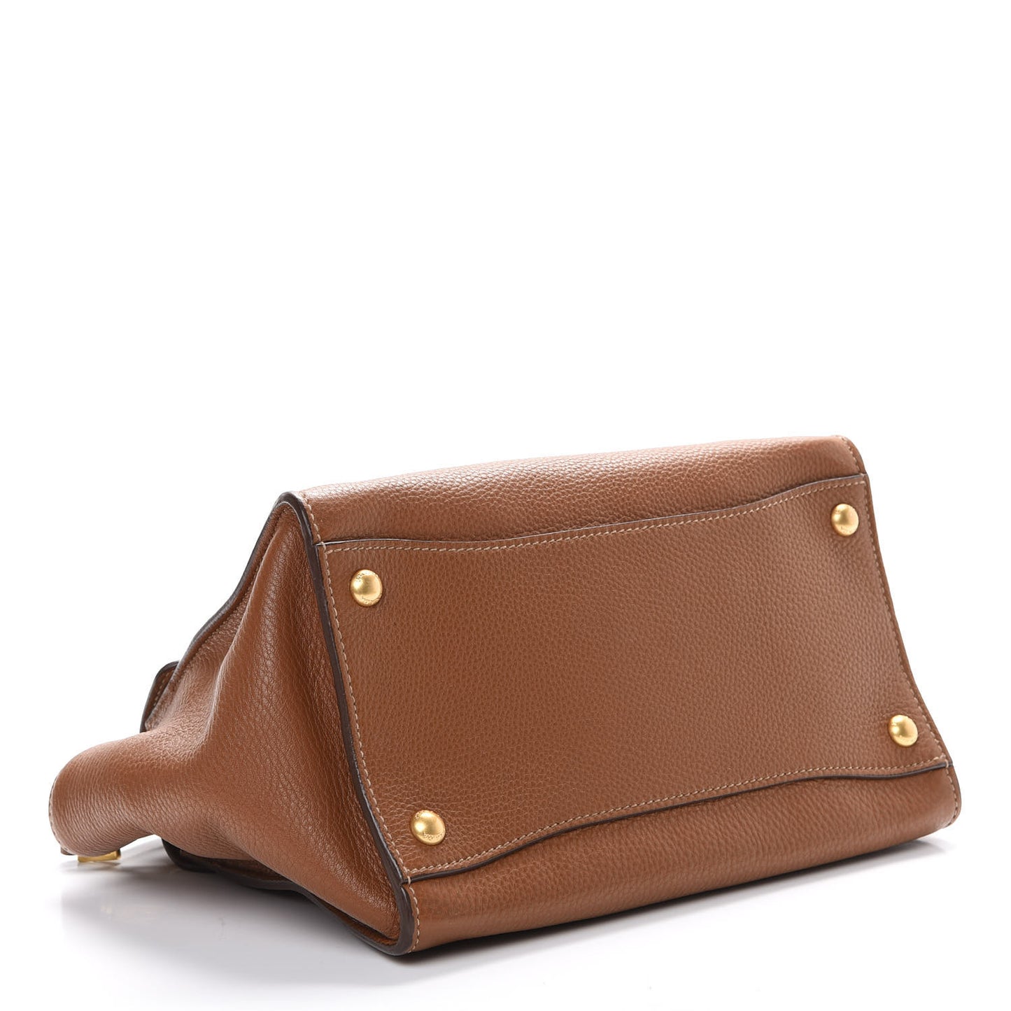 Vitello Daino Sound Twin Pocket Satchel Brandy