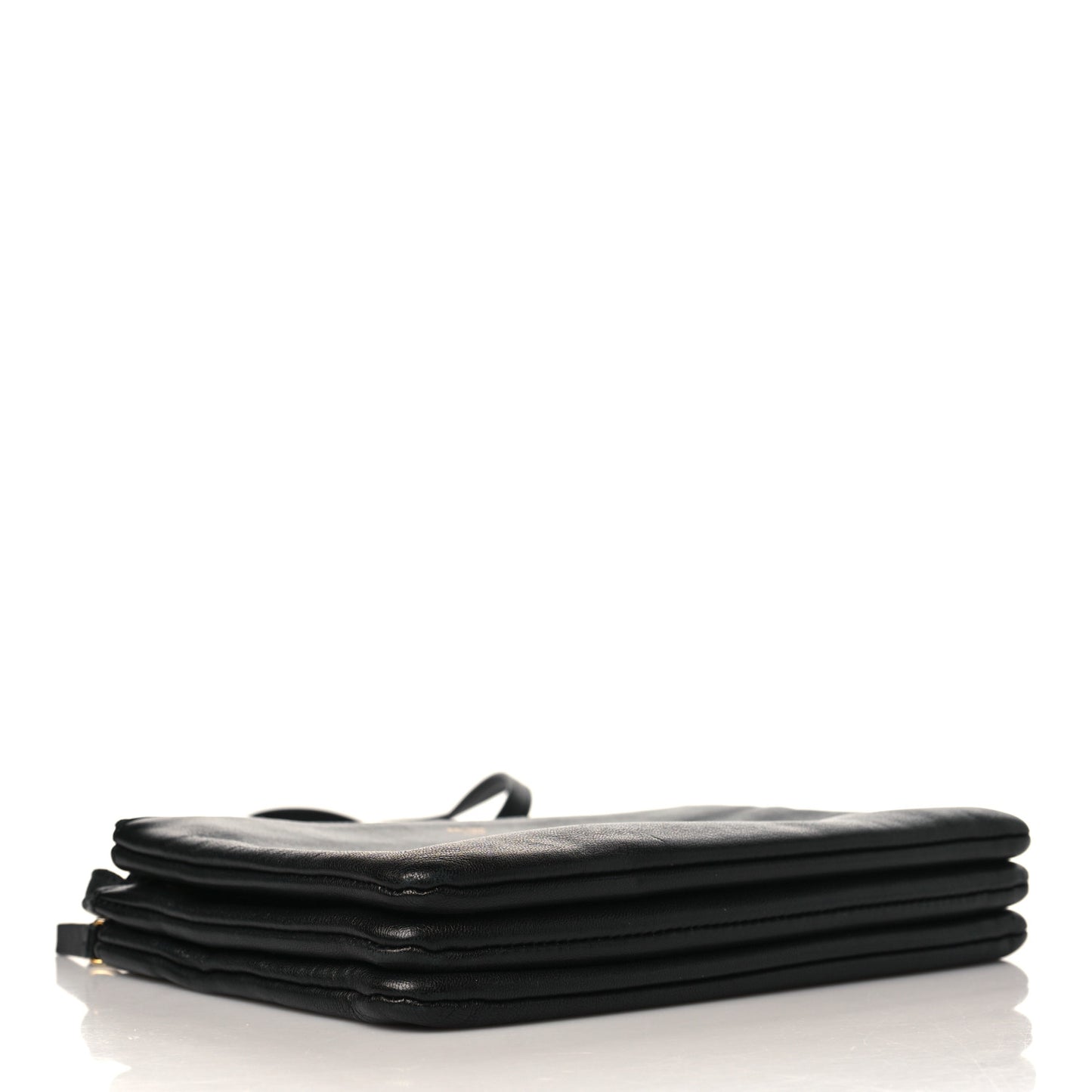 Lambskin Small Trio Crossbody Bag Black