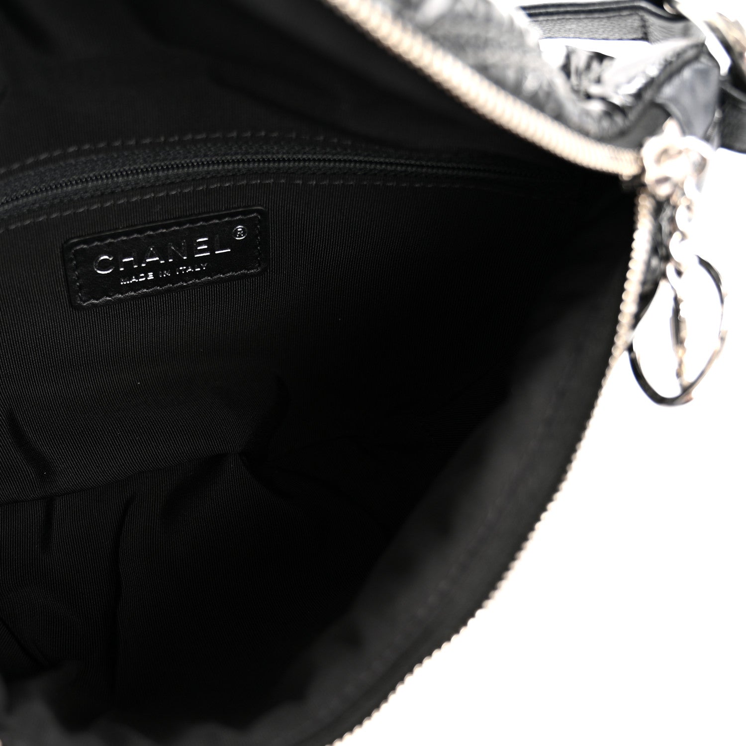 Chanel Lame Chevron Space Suit Waist Bag Black 5 of 13