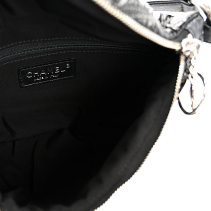 Chanel Lame Chevron Space Suit Waist Bag Black 5 of 13