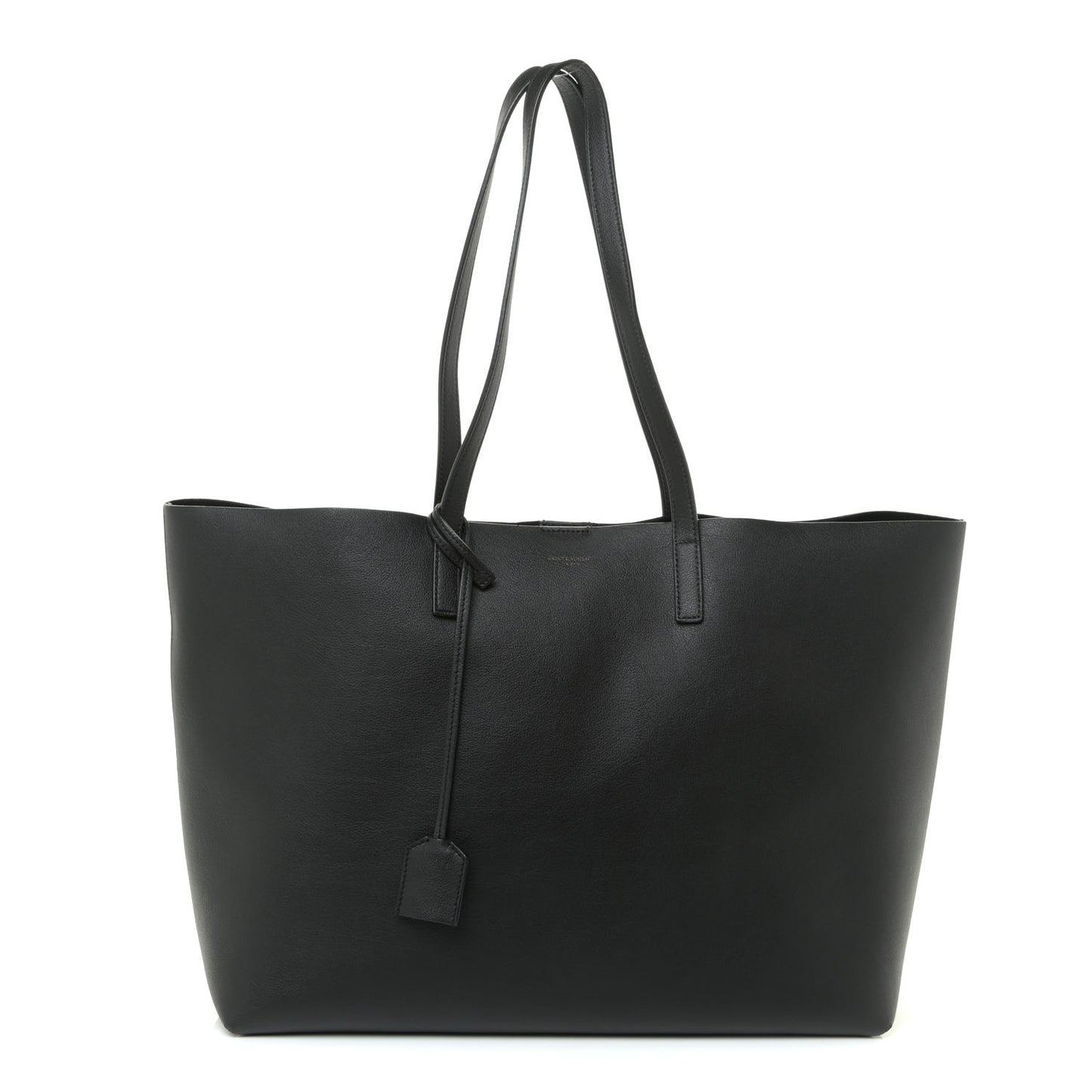 Calfskin Large Shopping Tote Black