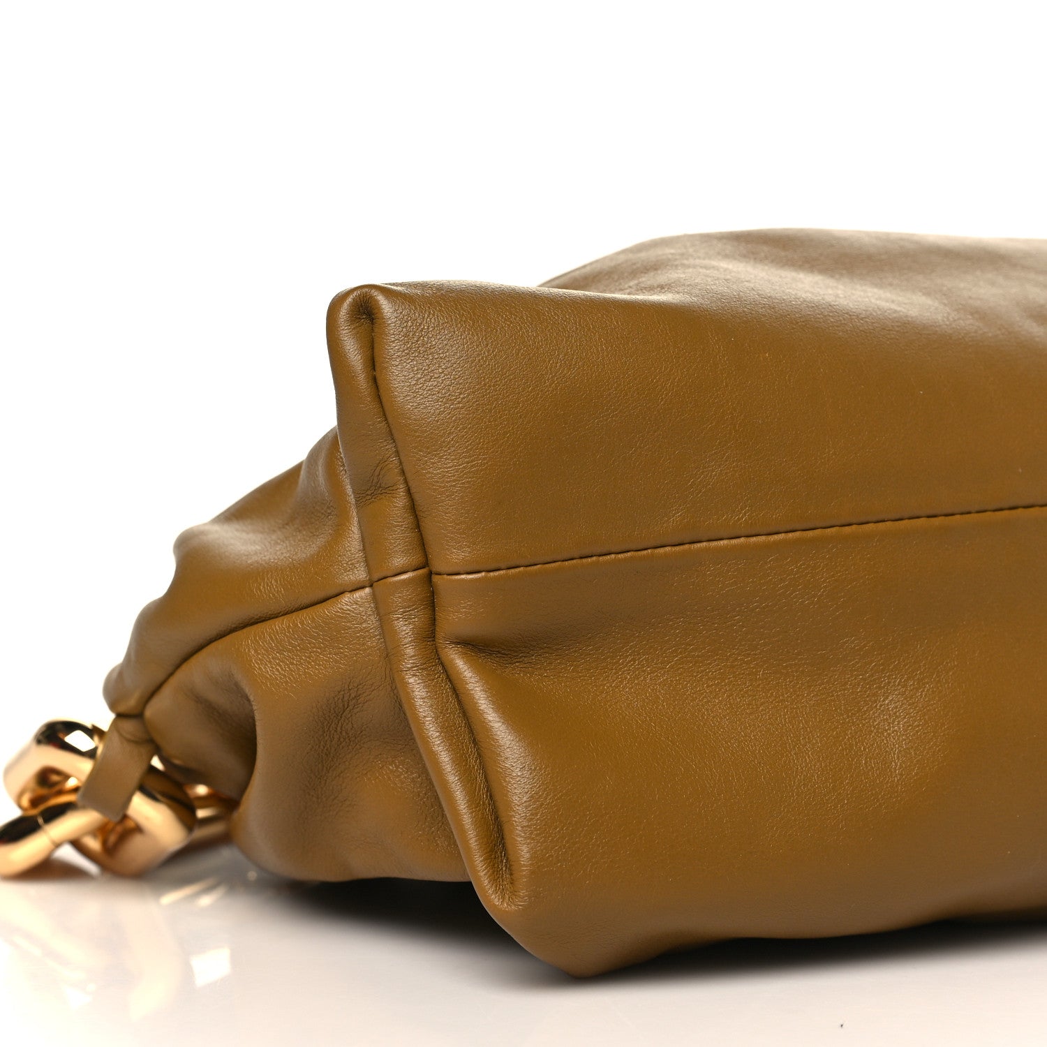 Bottega Veneta Calfskin The Pouch Chain Moutarde 8 of 9