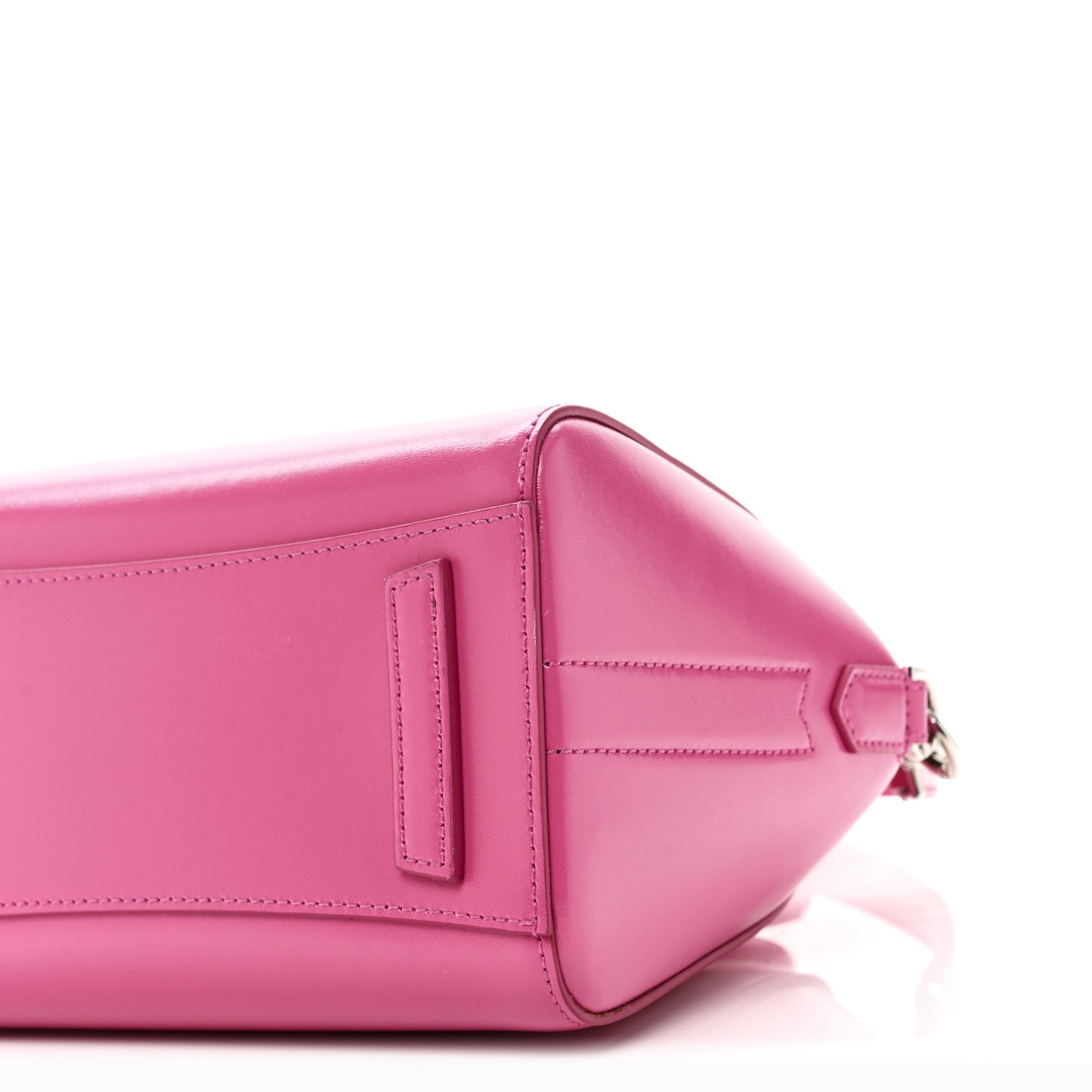 Shiny Lord Calfskin Mini Antigona Neon Pink