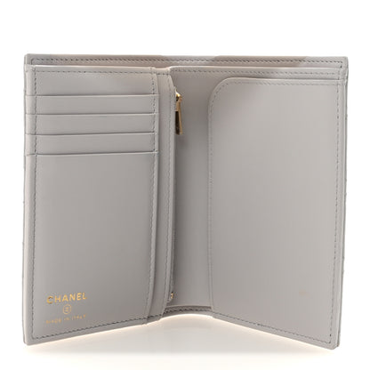 Chanel Caviar Quilted CC Passport Holder Grey 5 of 9