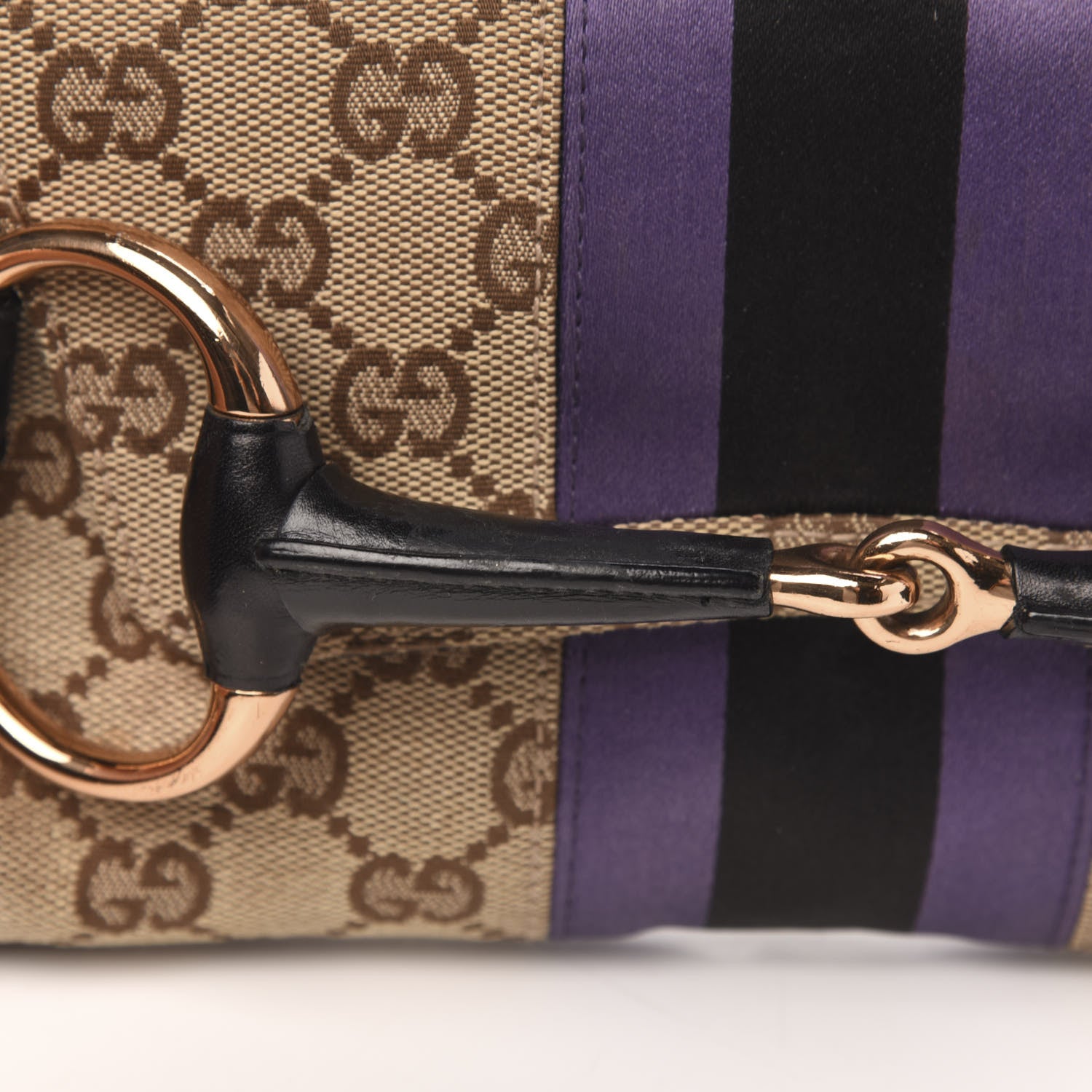 Gucci X TOM FORD Monogram Horsebit Web Clutch Purple 11 of 12