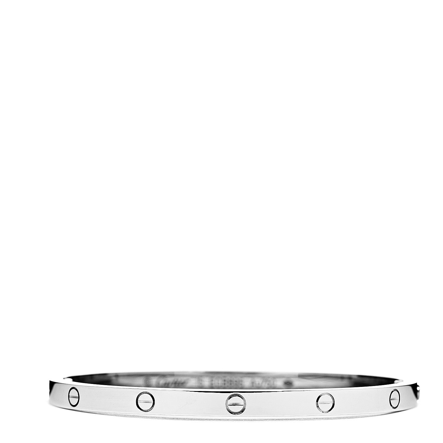 Cartier 18K White Gold Small LOVE Bracelet 15 1 of 4