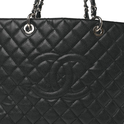Chanel Caviar Quilted XL Grand Shopping Tote GST Black 8 of 12