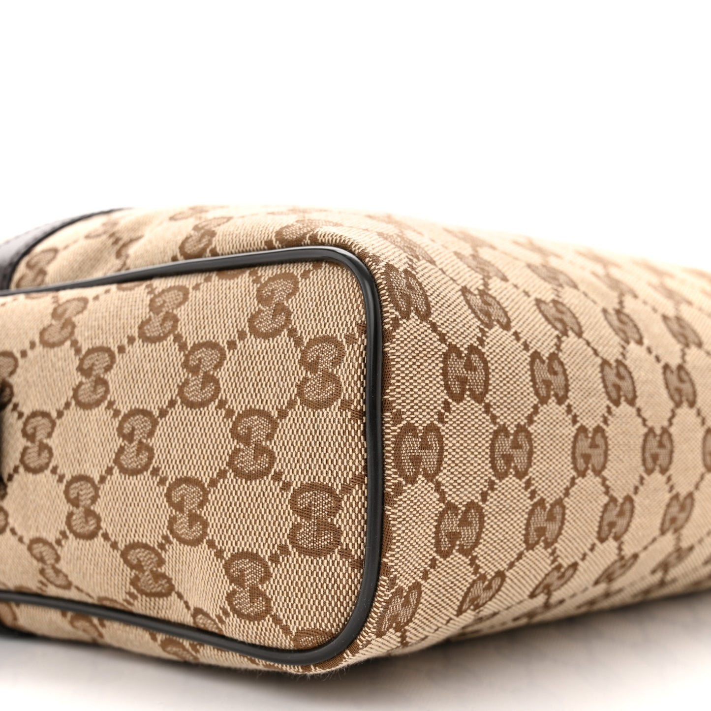 Monogram Dollar Calfskin Large Camera Case Beige Ebony Testa di Moro Marrone Scuro