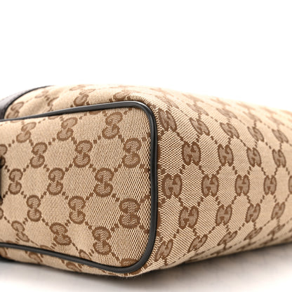 Gucci Monogram Dollar Calfskin Large Camera Case Beige Ebony Testa di Moro Marrone Scuro 9 of 10