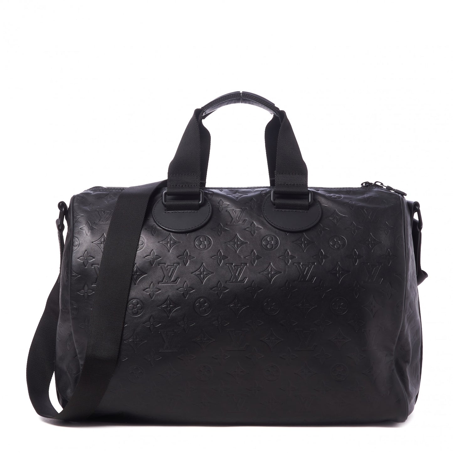 Calfskin Shadow Monogram Mens Speedy Bandouliere 40