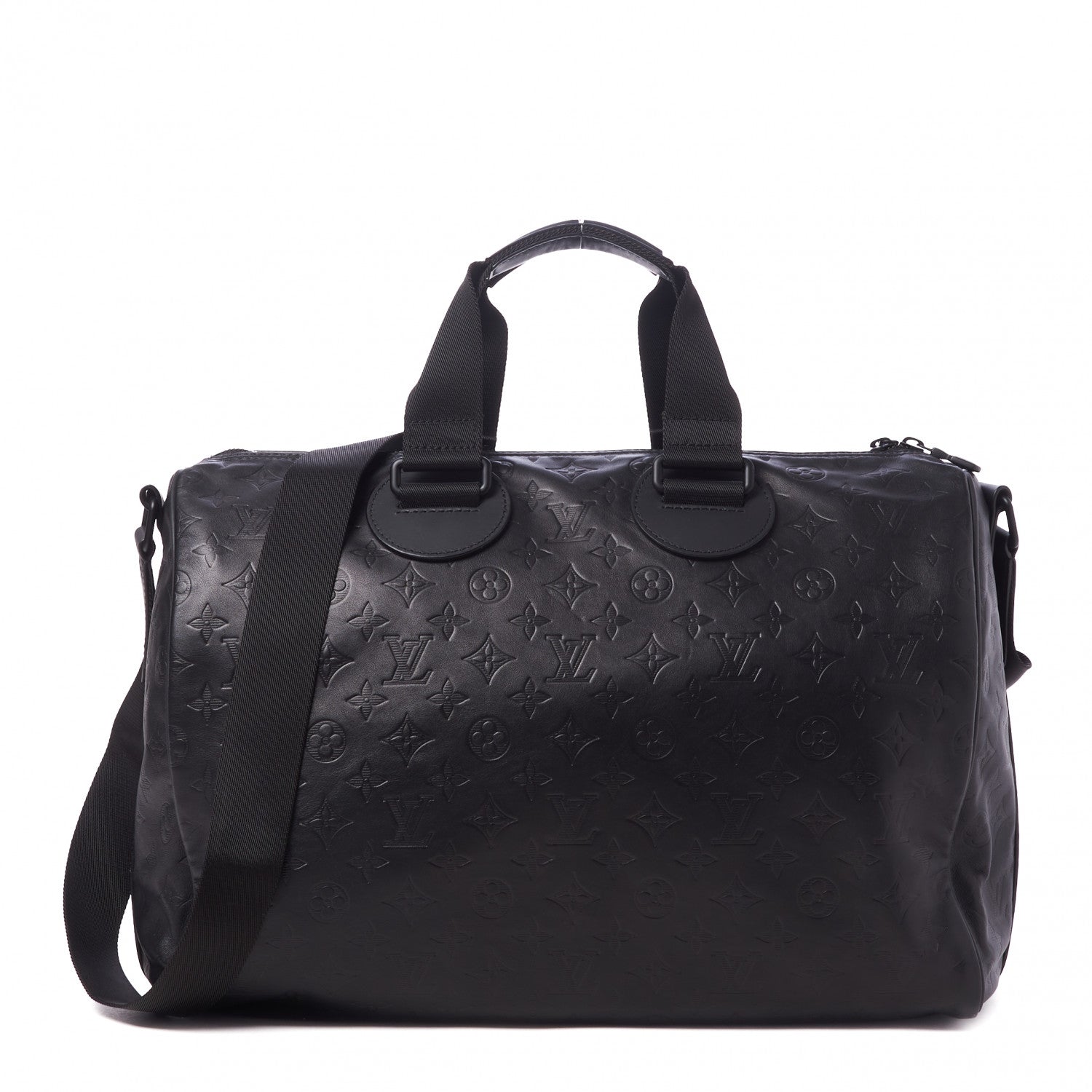 Louis Vuitton Calfskin Shadow Monogram Mens Speedy Bandouliere 40 1 of 8