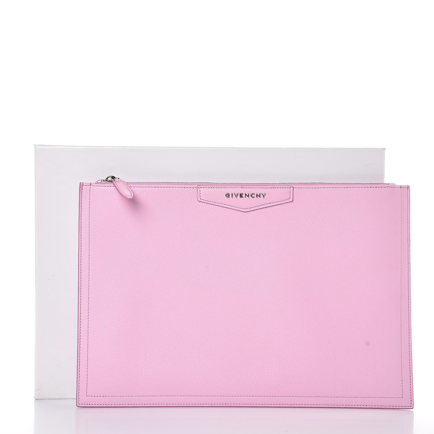Givenchy Sugar Goatskin Large Antigona Pouch Bright Pink 9 of 9
