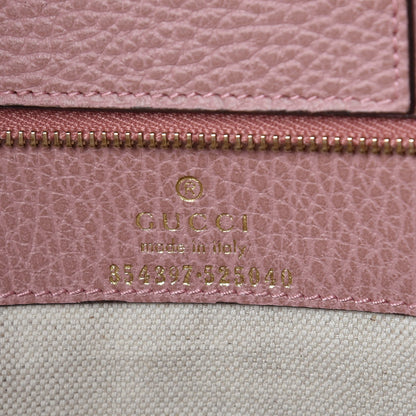 Gucci Dollar Calfskin Medium Swing Tote Grey Field Soft Pink 6 of 7
