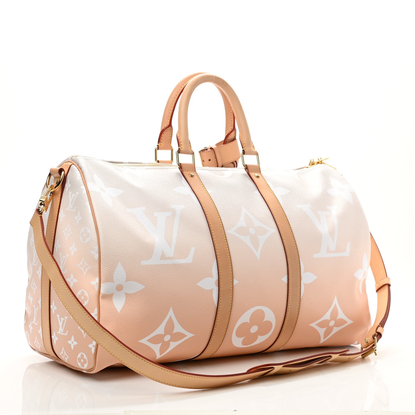 Monogram Giant By The Pool Keepall Bandouliere 45 Brume
