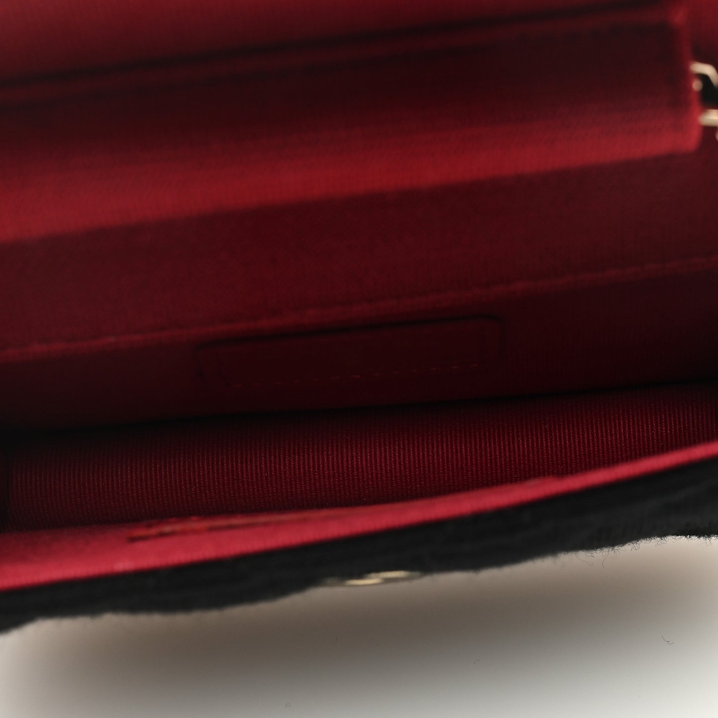 Jersey Quilted Micro Mini Flap Black