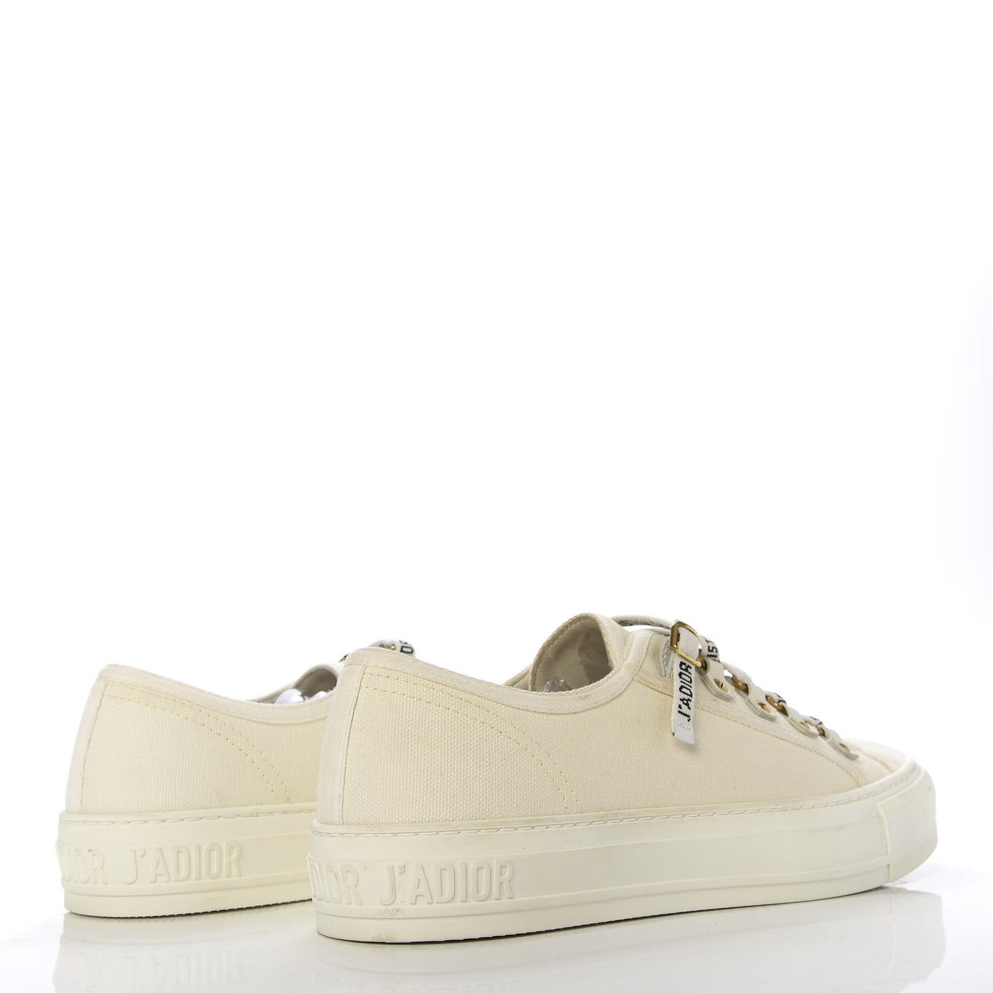 Canvas Walk'n Dior Low Top Sneakers 39.5 White
