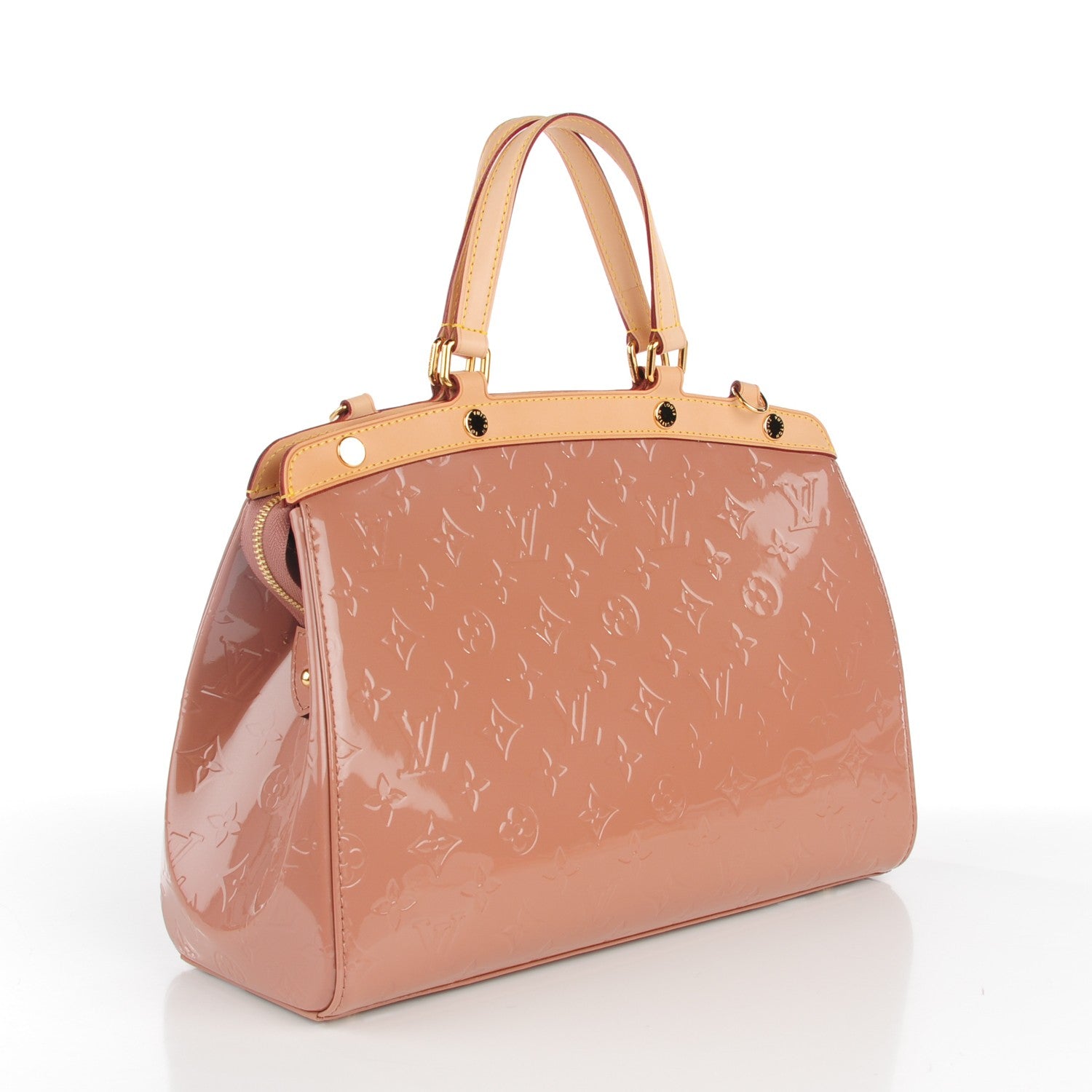 Louis Vuitton Vernis Brea MM Rose Velours 3 of 7