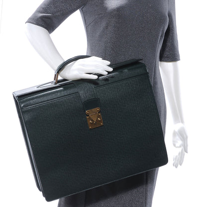 Louis Vuitton Taiga Briefcase Pilot Case Oural Epicea 2 of 7