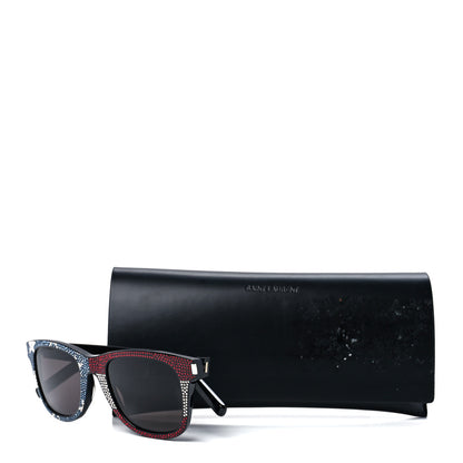 Saint Laurent Acetate SL51 039 Sunglasses Black Red White Blue 9 of 9