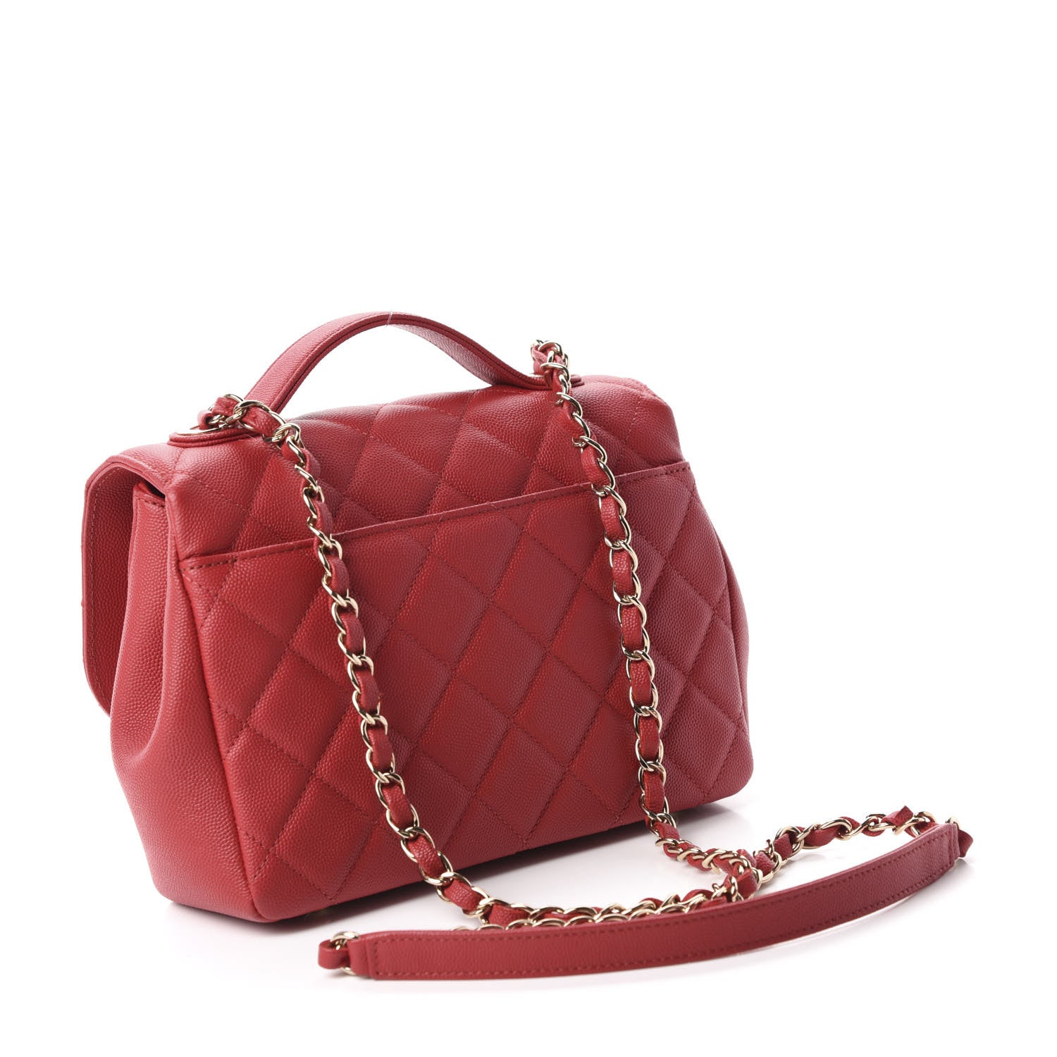 Chanel Caviar Quilted Medium Business Affinity Flap Red 3 of 12