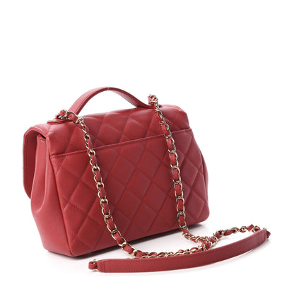 Chanel Caviar Quilted Medium Business Affinity Flap Red 3 of 12