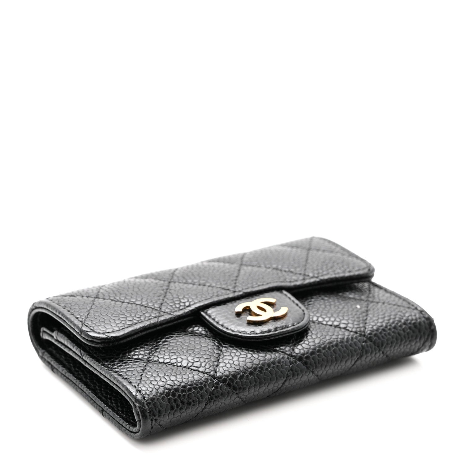Chanel Caviar Quilted Flap Card Holder Black 4 of 9