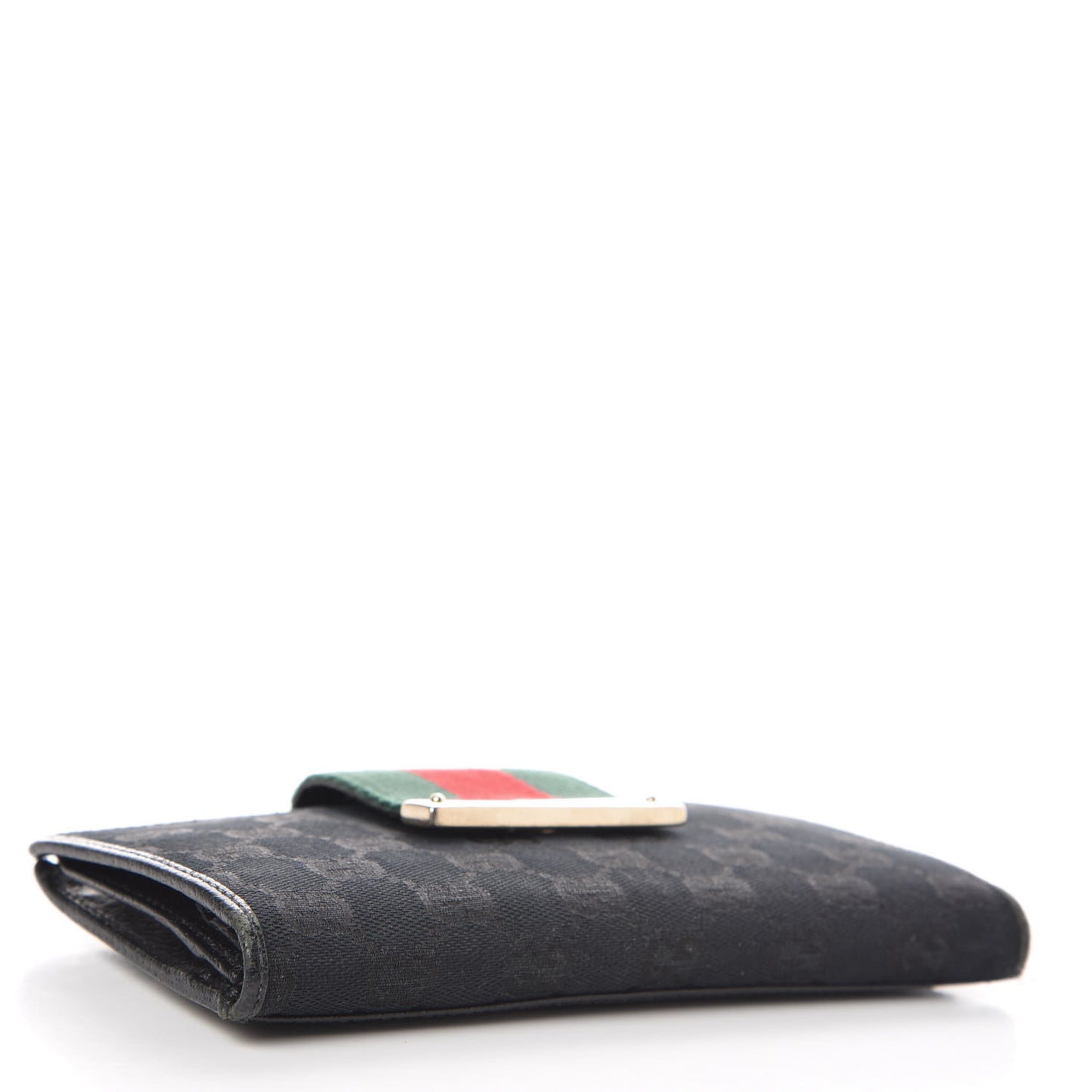 Monogram Ladies Web Continental Wallet Black