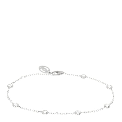 Cartier 18K White Gold 7 Diamond D'Amour Station Bracelet 1 of 4