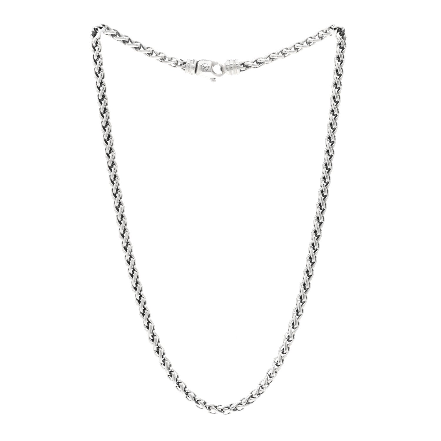 David Yurman Sterling Silver 4mm Wheat Chain Necklace 3 of 4