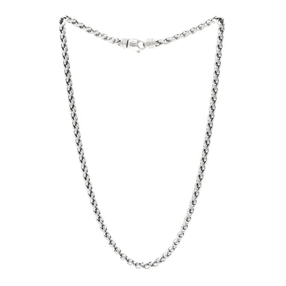 David Yurman Sterling Silver 4mm Wheat Chain Necklace 3 of 4